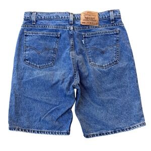 Vintage 90s Levi's White Tab 505 Denim Shorts Jorts Size 34 Made in USA Rare